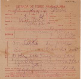 [Telegrama de esclarecimento]