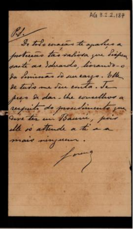 [Carta de agradecimento]