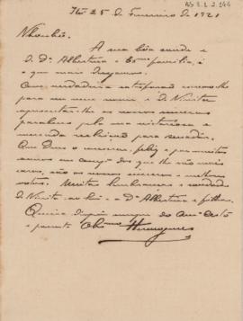 [Carta de cumprimentos]