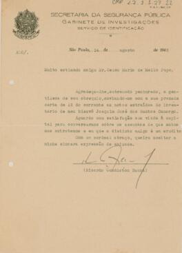 [Carta de agradecimento]