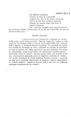 Rua Ernesto Ziggiatti