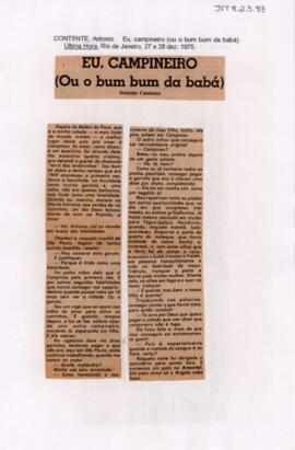 Eu, campineiro (ou o bum bum da babá)