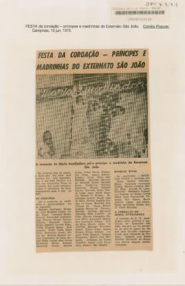 Festa da coroação – princípes e madrinhas do externato São João