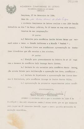 Circular de Encaminhamento