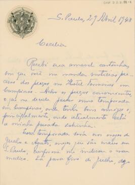[Carta pessoal]