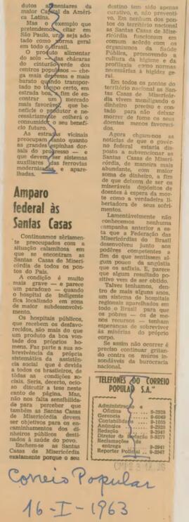 Amparo federal às Santas Casas