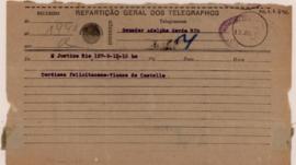 [Telegrama de felicitações]