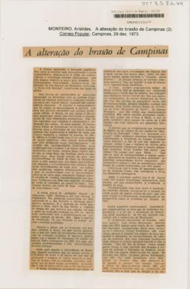A alteração do brasão de Campinas