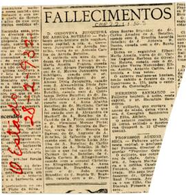 [Nota de falecimento]