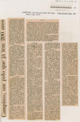 Campinas, um polo que já tem 200 anos