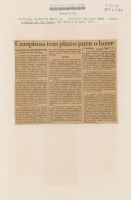 Campinas tem plano para o lazer