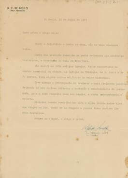 [Carta de encaminhamento]