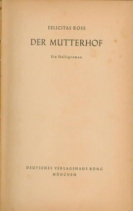 Der Mutterhof