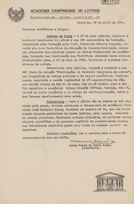 Circular de Encaminhamento