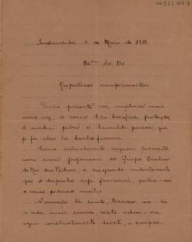 [Carta de pedido de apoio]