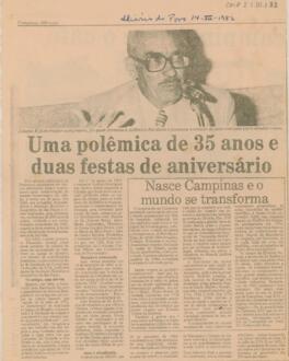 Uma polêmica de 35 anos e duas festas de aniversário
