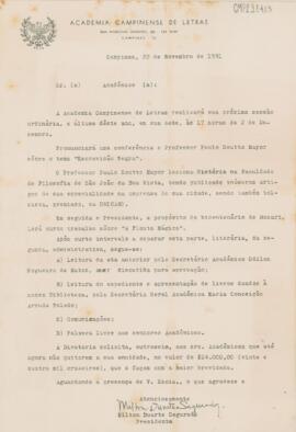 Circular de Encaminhamento