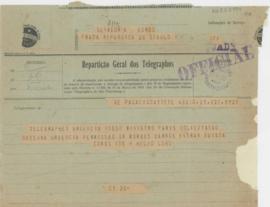 [Telegrama de esclarecimento]