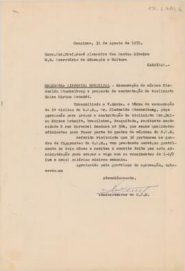 [Ofício de Pedido de Autorização]