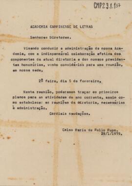Circular de Convocação