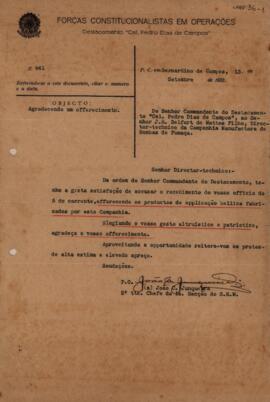 [Carta de agradecimento]