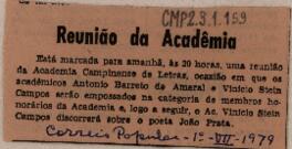 Reunião da Acadêmia