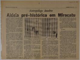 Antropólogo descobre Aldeia pré-histórica em Miracatu