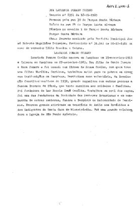 Rua Laurinda Pomaro Coelho