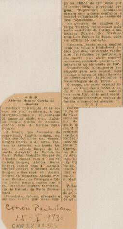 [Nota de falecimento]