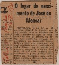 O logar do nascimento de José de Alencar