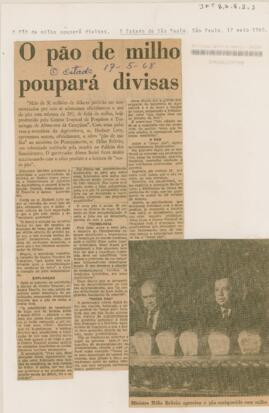 O pão de milho poupará divisas