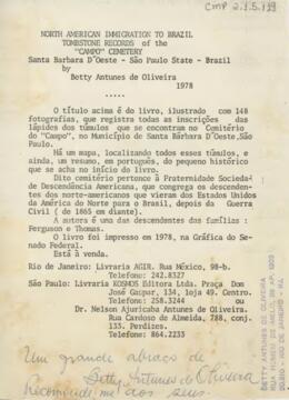 [Carta de encaminhamento]