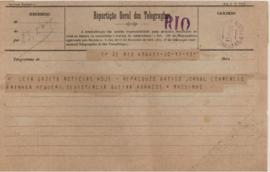 [Telegrama de esclarecimento]