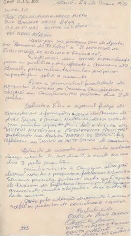 [Carta de agendamento de visita]