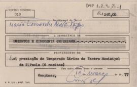 [Coletânea de recibos]