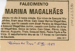 [Obituário de Marina Magalhães]