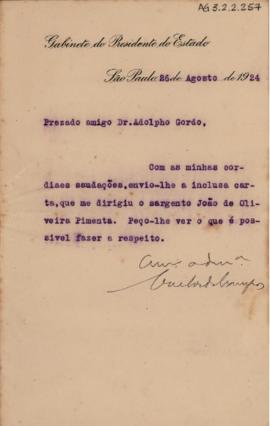 [Carta de encaminhamento]