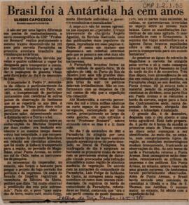 Brasil foi à Antártica há cem anos