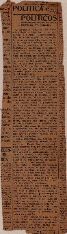 A revisão, no Senado