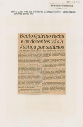Bento Quirino fecha e os docentes vão à Justiça por salários