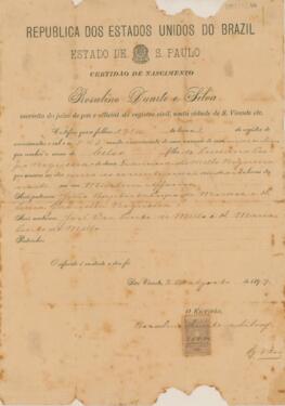 Certidão de Nascimento