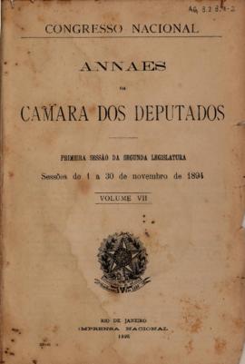 Annaes da Camara dos Deputados