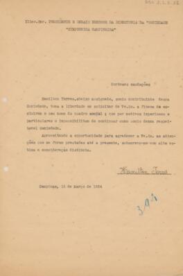 [Carta de Pedido de Exoneração]