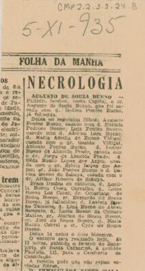 [Nota de falecimento]