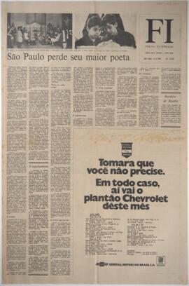 São Paulo perde seu maior poeta