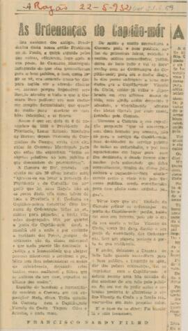 As Ordenanças do Capitão-mór