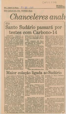 Santo Sudário passará por testes com Carbono-14