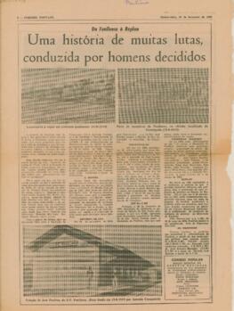 Uma história de muitas lutas, conduzida por homens decididos
