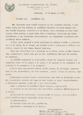 Circular de Encaminhamento
