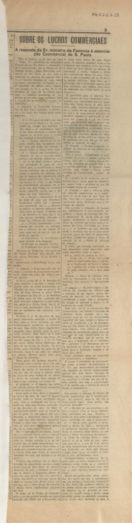 Sobre os lucros commerciaes